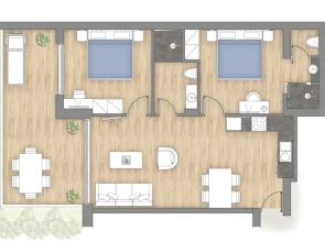 Kyma Deluxe 2 Bedroom Suite