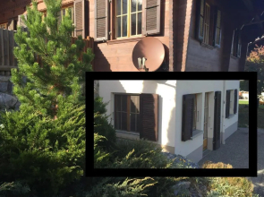 Budget room mountain view ground floor of Chalet Solaria