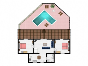 Alexander Large Private Pool Walk to Beach Sea Views A C - 264