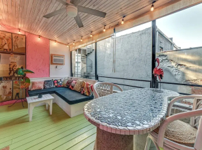 Steps to Historic Riverfront: Chic Dtwn Condo!