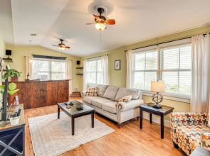 1 Block to Crescent Lake: Charming Home w/ Porch!