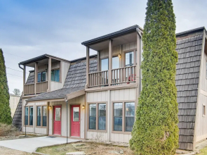 Centrally Located Mills River Townhome w/ Fire Pit