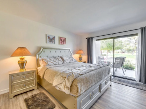 Furnished Patio + Resort Pools: Palm Desert Condo