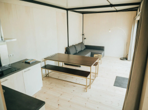 Modern chalet with terrace, located in a holiday park 800 m. from the beach