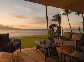 Oceanfront Lauloa 106 - Ground Floor, Modern Renovation, Split-ac, Walk to Beach