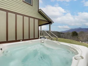 Hot Tub + Blue Ridge Mtn Views: Waynesville Home