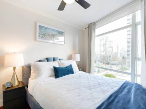 View of Water Pool Hot Tub Gym Steam Rm 2 Bdrm 2 Bath 24 Concierge Steps to Seawall