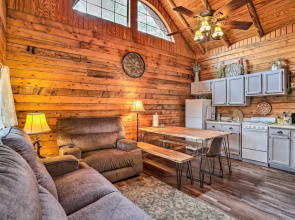 Broken Bow Log Cabin w/ Fire Pit, Pond, & Deck!