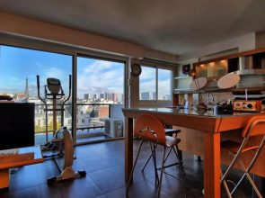 Renovated eiffel tower studio