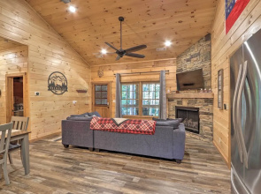 Coosawattee River Resort Cabin w/ Private Hot Tub!