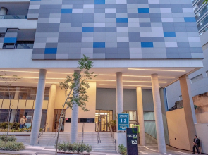 Studio com piscina aquecida e AC