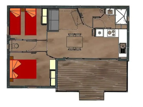 Camping Le Verdoyant - Chalets