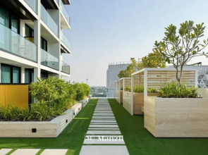 Modern 2BR w Balcony in JVC nr Dubai Sports City