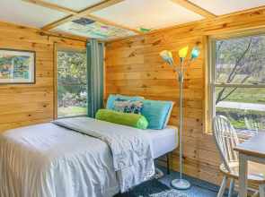 Fire Pit & Decks: Creekside Cabin in Robbinsville