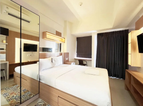Restful And Simply Look Studio Vida View Makassar Apartment