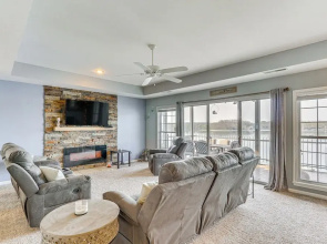 Pool Access at Waterfront Lake Ozarks Rental!