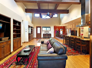 Charming 3BR w/ Balcony & Fire Pit