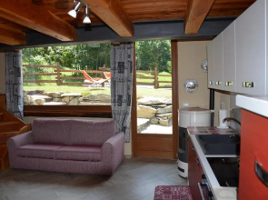 Holiday house with garden and enchanting view