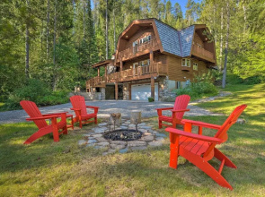 'wild Huckleberry Cabin' in Alpine: Fire Pit, Deck