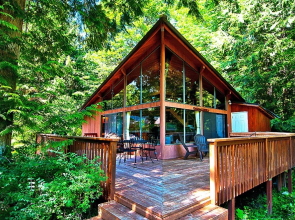 Rustic River Paradise - One Bedroom Cabin with Hot Tub