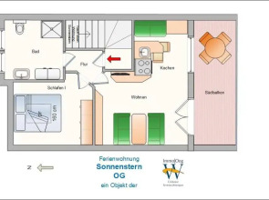 Sonnenstern - Sonnenverwöhnte Familienwohnung mit Balkon