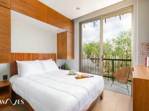 Luminous 2 BR With Roof Pool Close to Hotel Zone by Waves Management