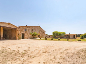 Catalan Farmhouse With Round Pool in the Middle of Forest