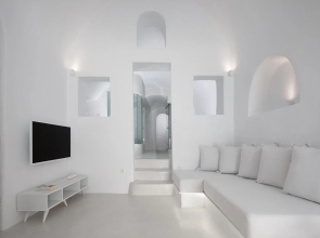 Oia White Cave Oia Cliff