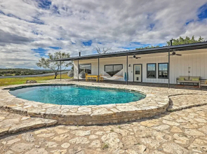 Trendy Fredericksburg Pad w/ Pool & Valley Views!