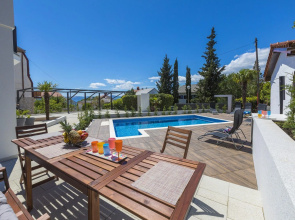 Modern apartment with swimming pool and terrace