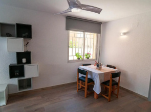 Near beaches renovated heated apartment with large patio