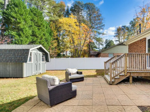 Walk to Parks & Town Square: Cary Home w/ Yard!