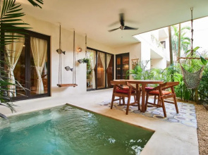 Tropical Fancy Apartment in Tulum Terrace, Private Pool and Hammock Incredible Amenities