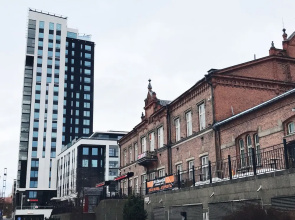 New 1BR Home with Balcony next to Railway Station
