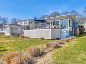 Dock, Sunrise View: Waterfront Home on Mt Hope Bay