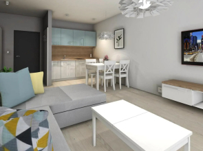 Modern 2-room Apartment in the new Apartment Complex, Grzybowo
