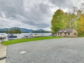 Lake George Waterfront Cabin w/ On-site Marina!