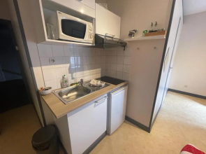 Studio agréable et lumineux