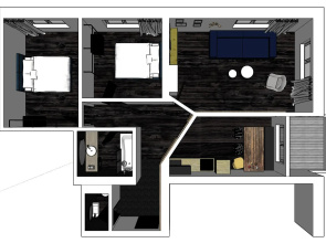 Ferienwohnung mit Weitblick und 2 Schlafzimmern