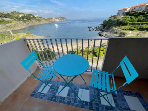 AZUR-Les pieds dans l'eau-Vue sur Mer et Clocher de Collioure en toile de fond - WIFI - PARKING