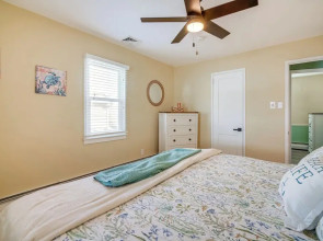 1 Block to Brigantine Beach: Breezy Home w/ Patio!