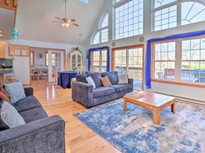 Near Hiking: Lakefront Albrightsville Home w/ Deck