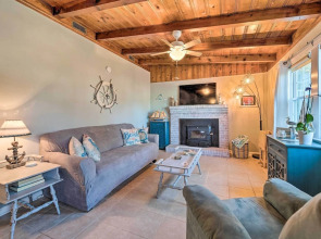 Updated Oak Island Getaway Near Fishing Dock!