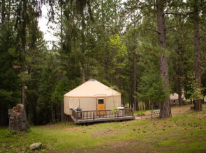 Yosemite Lakes Hillside Yurt 14