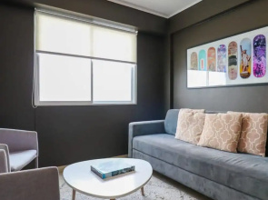 w Beautiful 1BR w AC Near Central Restaurante