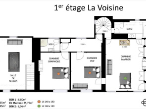 La Duckerie, Gîte 4*,55 Pers, SPA SAUNA OPTION salle de jeux, société La Clef Decamp