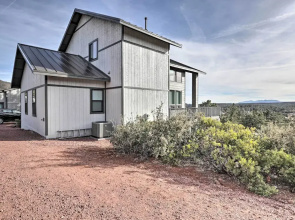 Modern Pine Retreat w/ Deck & Stunning Views!