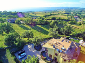 Villa on top of a Hill With an Enchanting View of Lake Bolsena