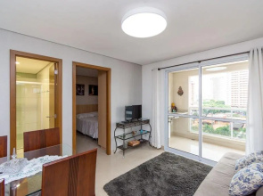 Apartamento aconchegante de 1 Quarto no Setor Bueno - Edifício The Expression - TH609