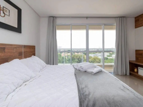 Flat com Vista Maravilhosa p/ piscina do Ed. The Expression, Setor Bueno - TH1004